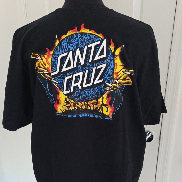 Santa Cruz Skateboards Black Tee with Red Logo - Picture 3 of 3